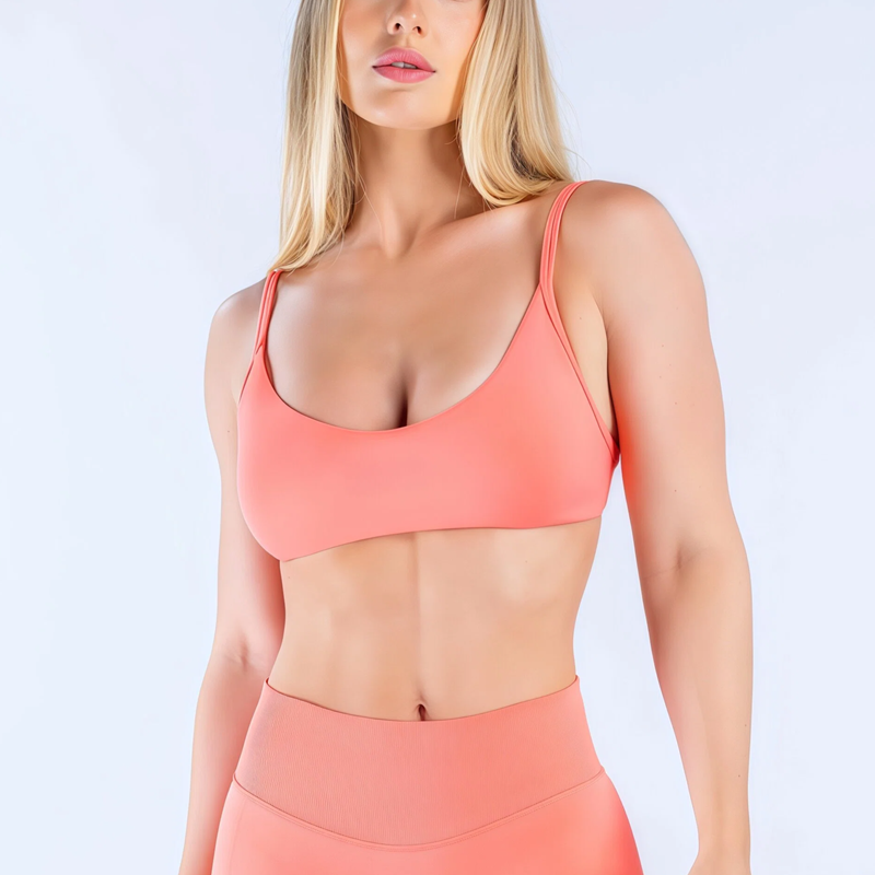 Sports Bra Racerback - HISTELLO บราแบบคอเว้าลึกสำหรับผู้หญิง ทรง U-Back สปอร์ตแทงค์ท็อป บราดันทรงสำหรับออกกำลังกาย