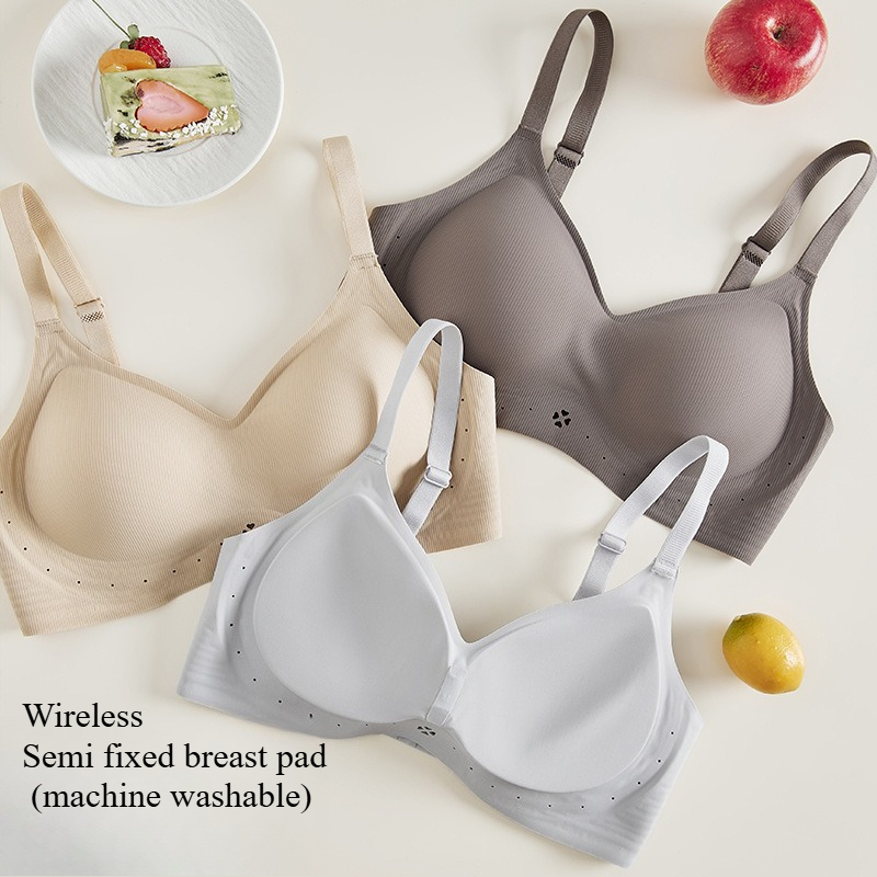 Mastectomy Bra Pocket - บราไร้ตะเข็บแบบใหม่สำหรับผู้หญิง บราเจลลี่สวมใส่สบาย บราไร้โครงดันทรง บราเก็บทรงสำหรับเล่นกีฬาและใส่ในชีวิตประจำวัน