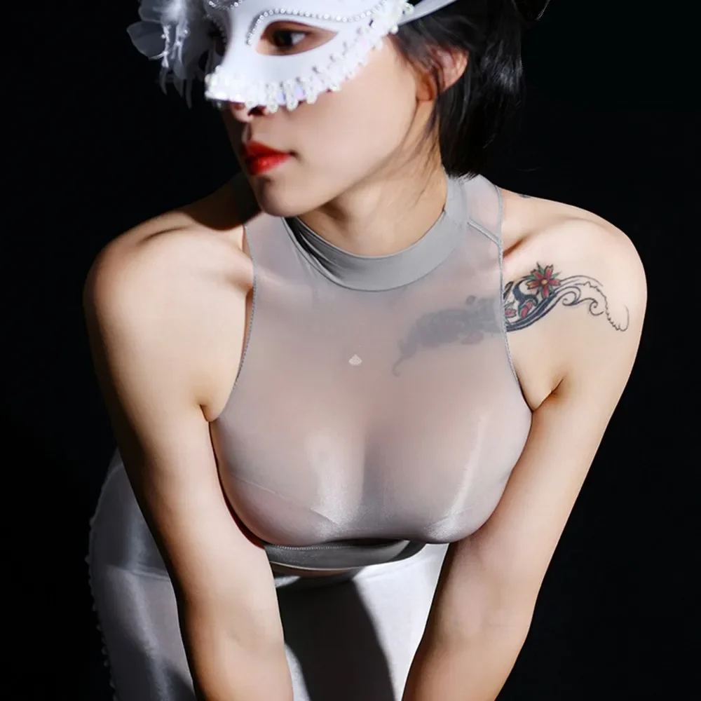 Sheer Tops เงานุ่มสตรีแฟชั่นแฟ - Sheer Mesh Bra บทวิจารณ์และราคา