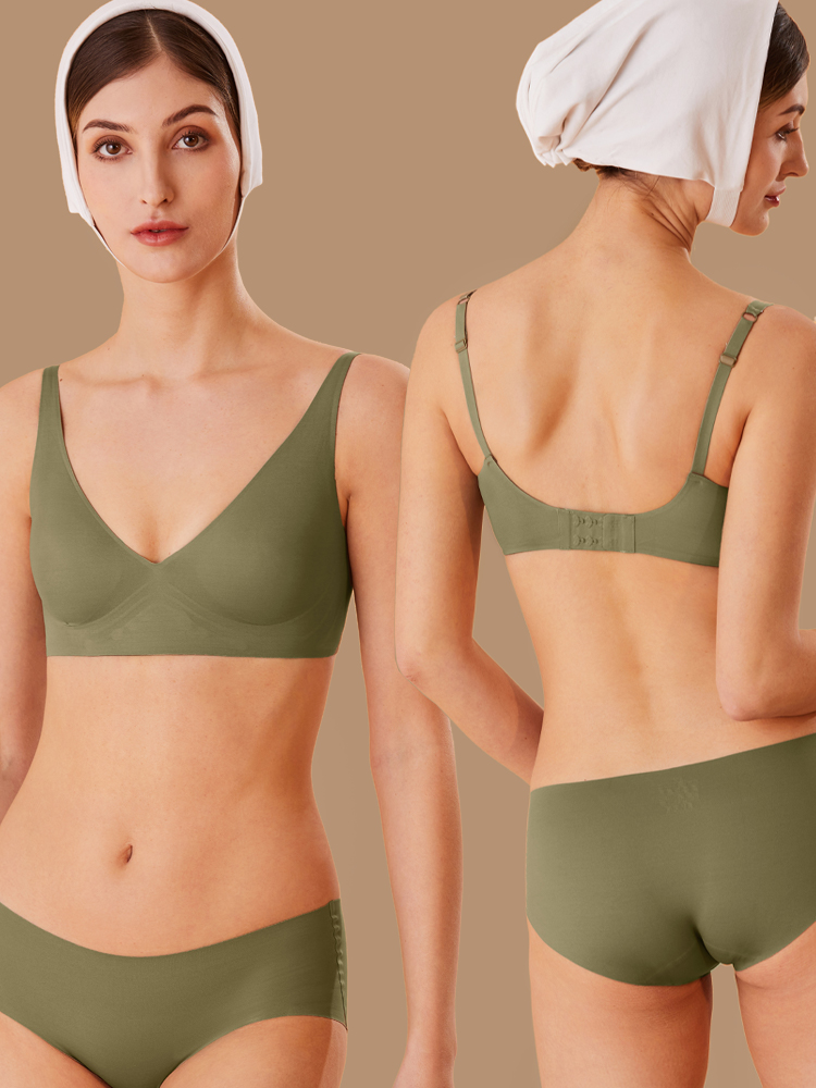 FINETOO One-piece Bra ผู้หญิง  - Mastectomy Bra Pocket บทวิจารณ์และราคา
