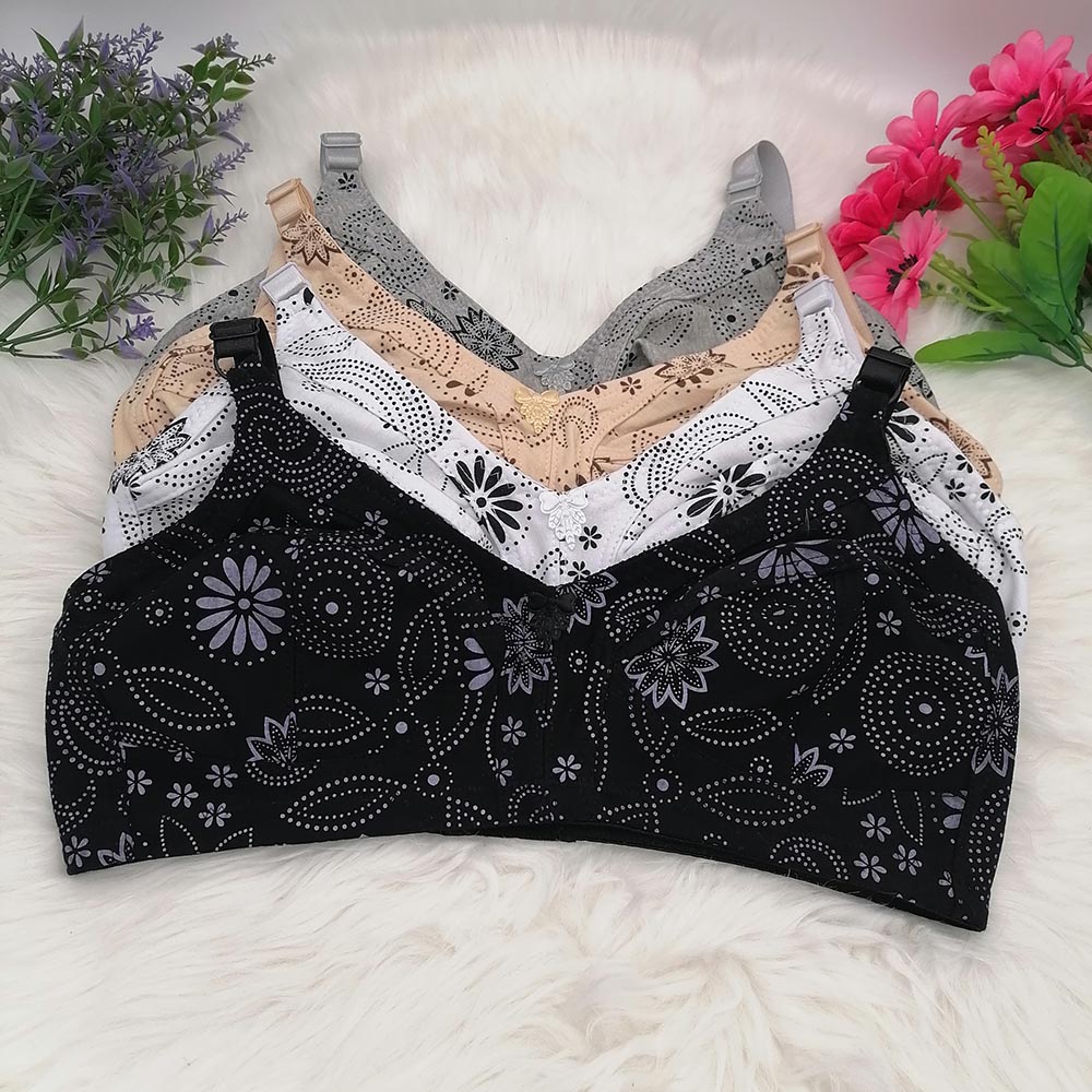 ผู้หญิงถ้วยใหญ่ไร้สาย Bra ผ้าฝ - Wirefree Bra Comfort บทวิจารณ์และราคา