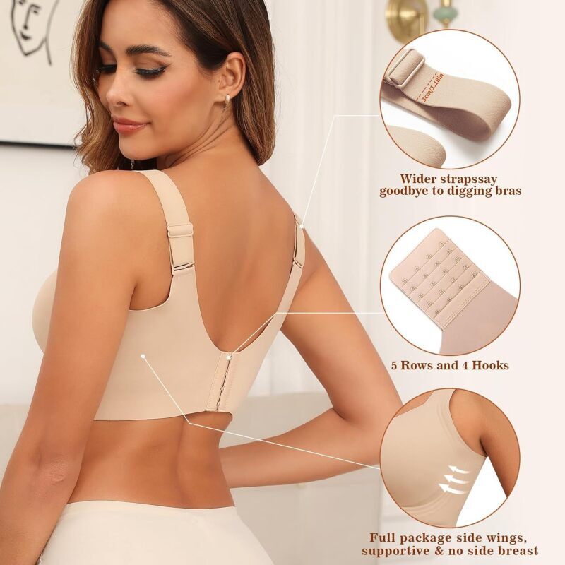 บราไร้สายแบบไร้ตะเข็บสำหรับผู้ - Mastectomy Bra Pocket บทวิจารณ์และราคา