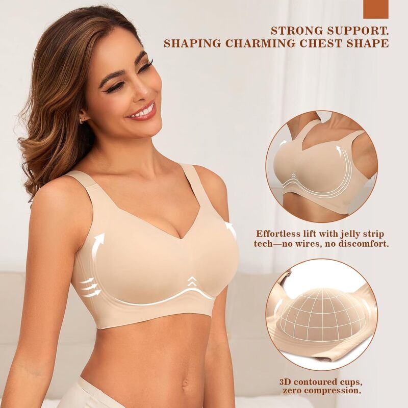 บราไร้สายแบบไร้ตะเข็บสำหรับผู้ - Mastectomy Bra Pocket บทวิจารณ์และราคา